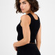 Guess Γυναικεία αμάνικη μπλούζα Flaminia Ribbed Bralette Crop Top